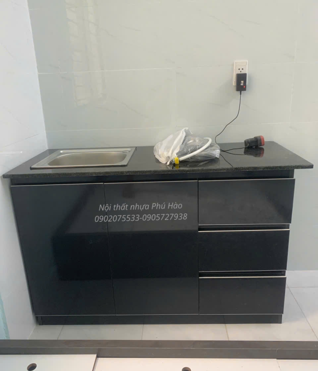 Tủ Bếp Mini Sẵn Bồn Rửa Mẫu 001