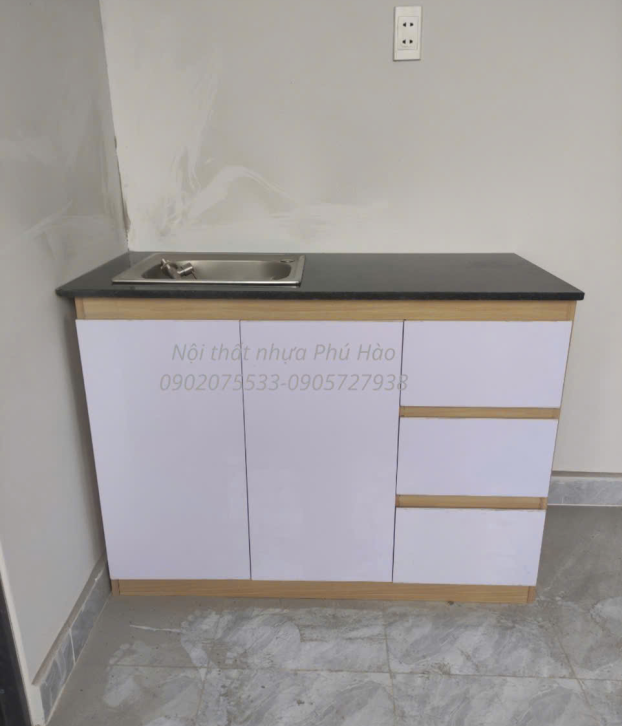Tủ Bếp Mini Sẵn Bồn Rửa Mẫu 004