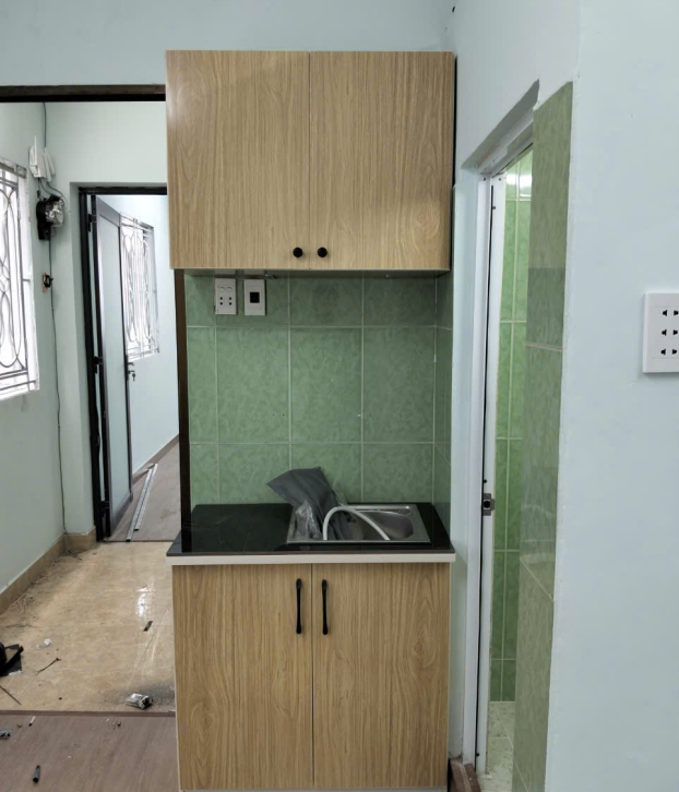 Tủ Bếp Mini Sẵn Bồn Rửa Mẫu 007