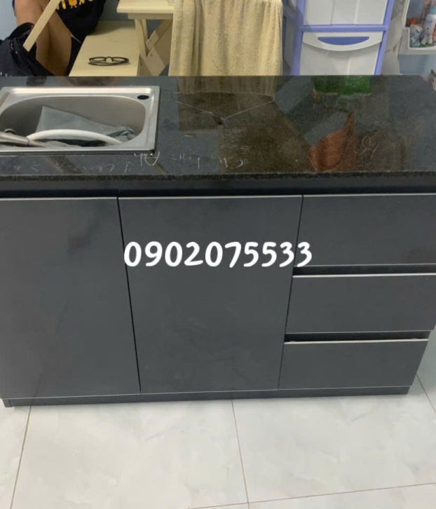 Tủ Bếp Mini Sẵn Bồn Rửa Mẫu 032
