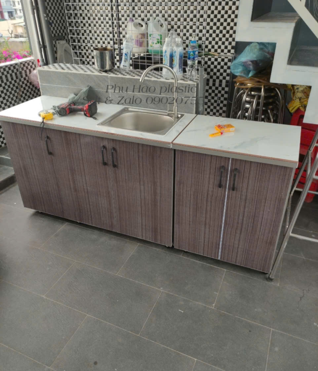 Tủ Bếp Mini Sẵn Bồn Rửa Mẫu 060