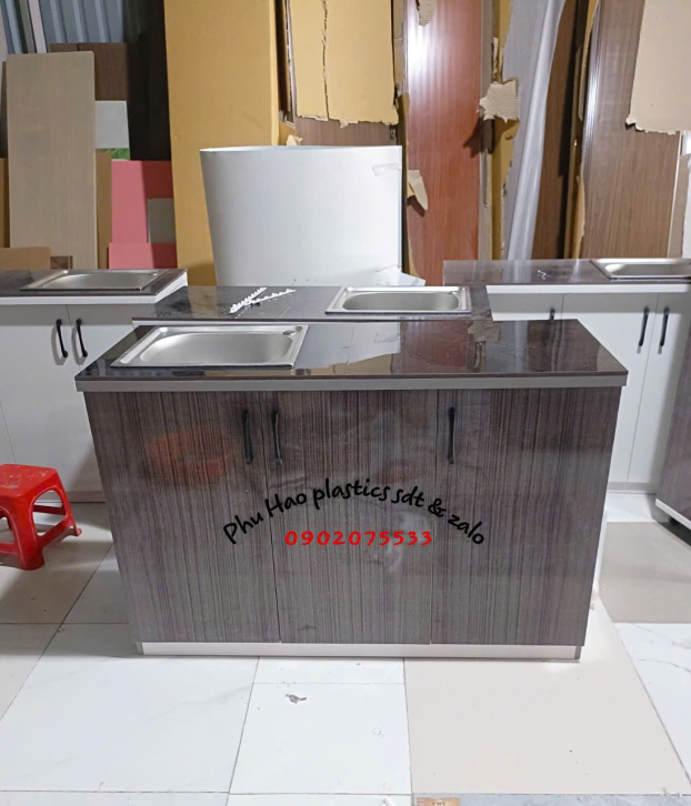 Tủ Bếp Mini Sẵn Bồn Rửa Mẫu 108