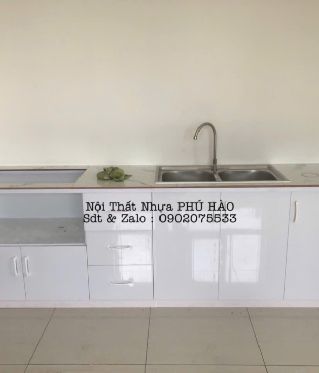 Tủ Bếp Nhựa Đài Loan Mẫu 041