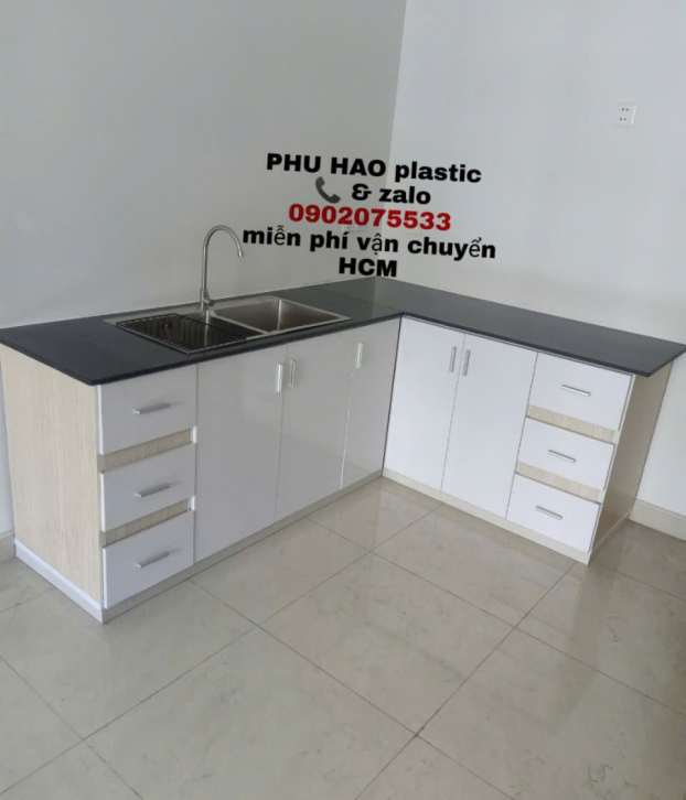 Tủ Bếp Nhựa Đài Loan Mẫu 066