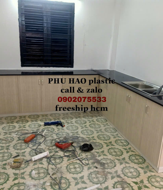 Tủ Bếp Nhựa Đài Loan Mẫu 067