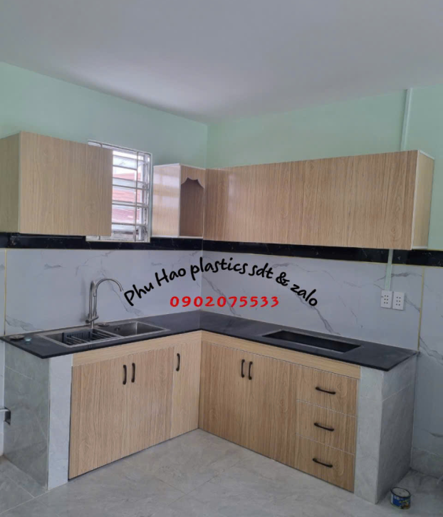 Tủ Bếp Nhựa Đài Loan Mẫu 078